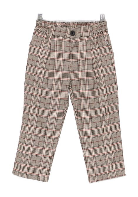 Pantaloni a quadri U+E' BY MISS GRANT | UEM0707BORDEAUX